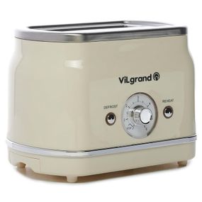 Тостер для хліба побутовий ViLgrand VT0823R 850 Вт, Тостер для будь-якого хліба компактний SJ-25