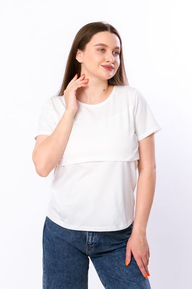 Футболка для вагітних та годуючих мам Носи своє 50 Білий (p-11312-122797) | Зображення 1