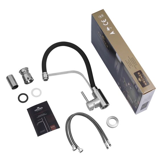 Змішувач для кухні Kroner KRP Edelstahl Klassisch - ESG03593BLK (CV035453) | Зображення 8