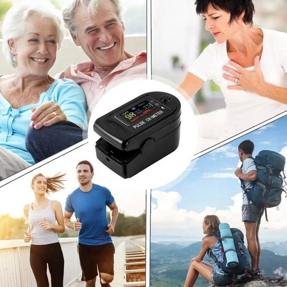 Медицинский пульсоксиметр TFT на палец SP2 / Электронный измеритель пульса и кислорода в крови | Зображення 1