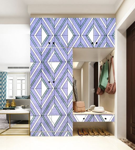 Самоклеюча плівка зелені ромби 0,45х10м SW-00001257 | Зображення 4