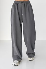Спортивні штани з плюшевим начісом - темно-сірий цвет, XL (є розміри)
