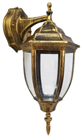 Ліхтар вуличний настінний 26062 Золото 37х15х20 см. | Зображення 2