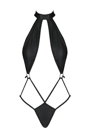 Боді-халтер з екошкіри Passion JANNIES BODY XXL/XXXL black | Зображення 2