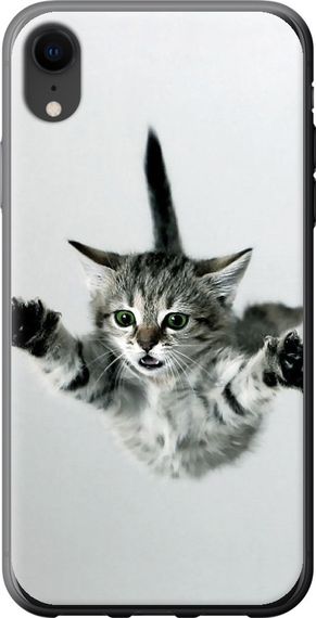 Чехол на iPhone XR Летящий котёнок "2322u-1560-17620"