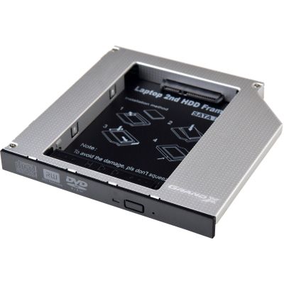 Фрейм-переходник Grand-X HDD 2.5&apos;&apos; to notebook 12.7 mm ODD SATA3 (HDC-27)
