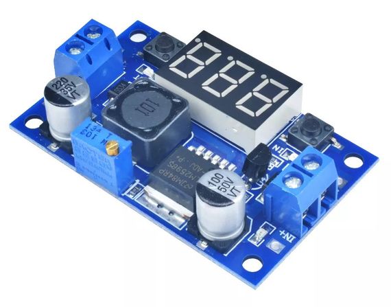 Модуль перетворювач понижуючий LM2596 DC-DC з дисплеєм Diymore | Зображення 2