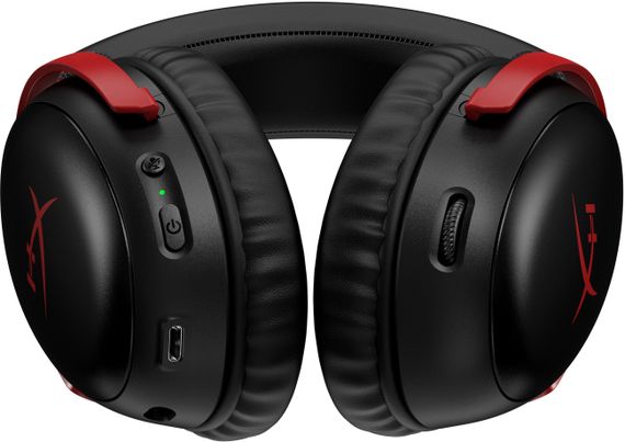 Наушники HyperX Cloud III Wireless Black-Red (77Z46AA) (77Z46AA) | Зображення 3