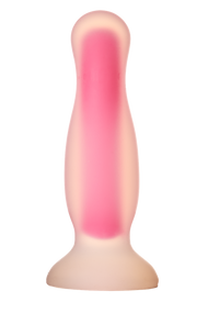 Светящаяся анальная пробка Dream Toys RADIANT SOFT SILICONE GLOW IN THE DARK PLUG LARGE PINK sexstyle