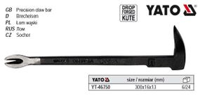 Лом-цвяходер кований 300х75x16 мм YATO Польща YT-46750