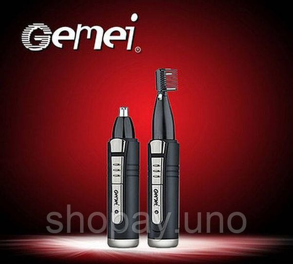 Триммер GEMEI GM 3109 с насадками для носа и ушей