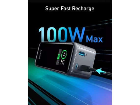 Зовнішній акумулятор Anker 735 Prime 20000mAh 200W Black | Зображення 1