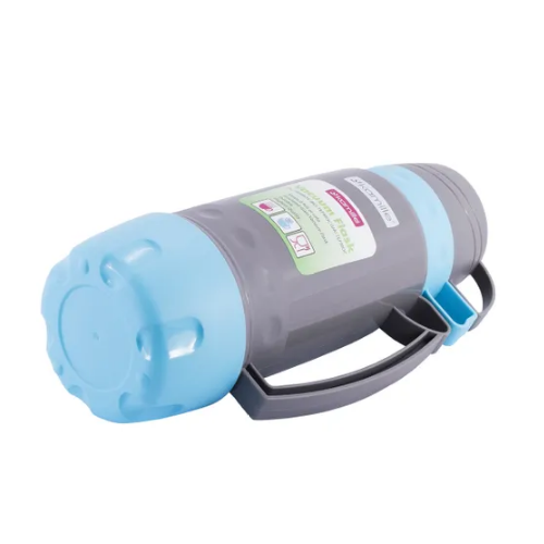 Термос 1л зі скляною колбою і 3 пластиковими чашками KAMILLЕ 2080 | Зображення 3