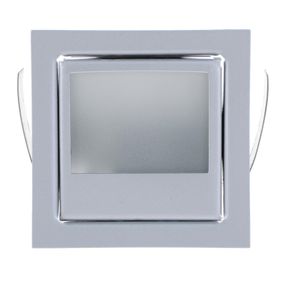 Светильник мебельный точечный квадрат HDL-07-WL10A SILVER G4 20W 12V