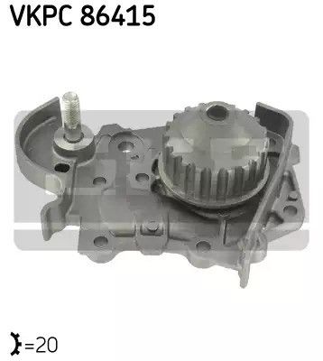 Помпа, водяний насос DACIA LOGAN, RENAULT SANDERO/STEPWAY, SKF (VKPC86415)