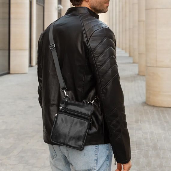 Оригінальна чоловіча сумка крос-боді, Сумки слінг чоловічі крос-боді, Стильна сумка месенджер QU-53