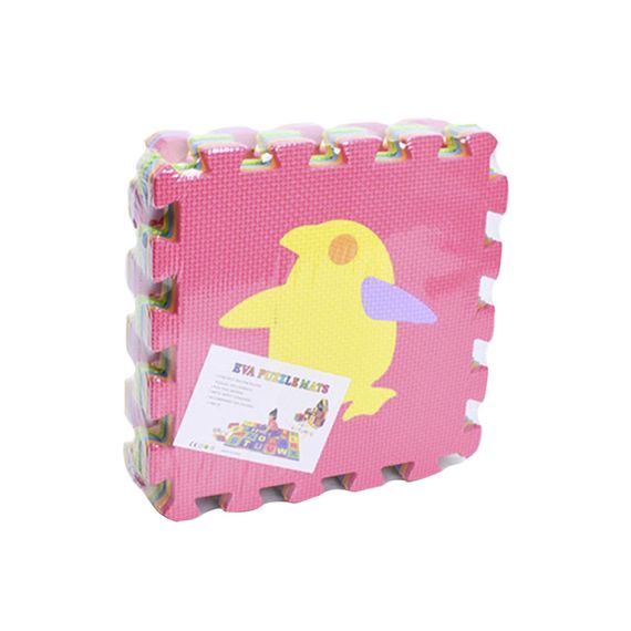 Детский коврик Мозаика "Животные" MR 1278, 9 деталей, EVA, 30х30 см