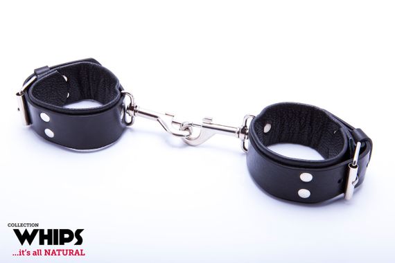 Наручники WHIPS Kajdanki meskie z karabinczykami sexstyle