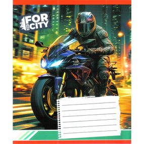 Тетрадь ученическая "Ночным городом" 018-530032K-3 в клеточку, 18 листов (959053)