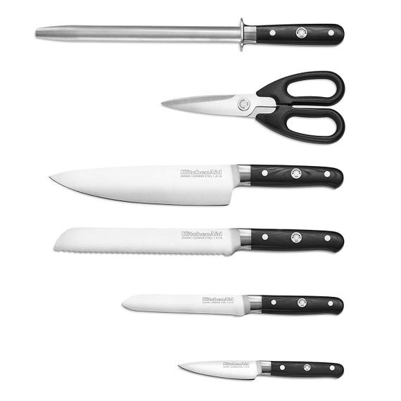 Набор ножей Professional Series KitchenAid KKFMA07OB, черный | Зображення 2