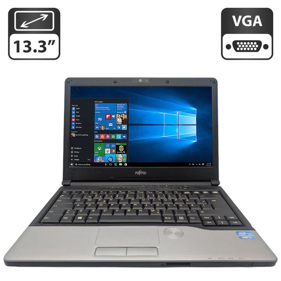 Ноутбук Fujitsu LifeBook S792 / 13.3" (1366x786) TN / Intel Core i7-3612QM (4 (8) ядра по 2.1 - 3.1 GHz) / 8 GB DDR3 / 640 GB HDD / Intel HD Graphics 4000 / WebCam б/у