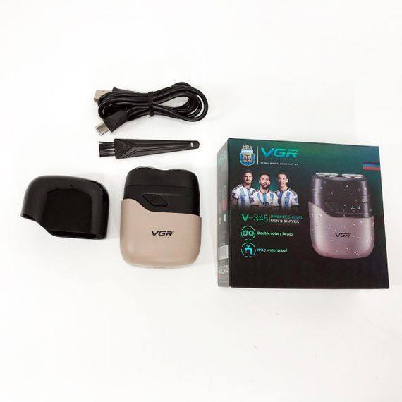 Электробритва для профессионального бритья VGR V-345, Бритва аккумуляторная для стрижки волос и бороды UR-83 | Зображення 5