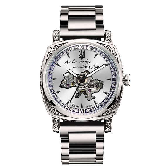 Чоловічий годинник Awarder 021-3D Де би не був Silver-White Steel