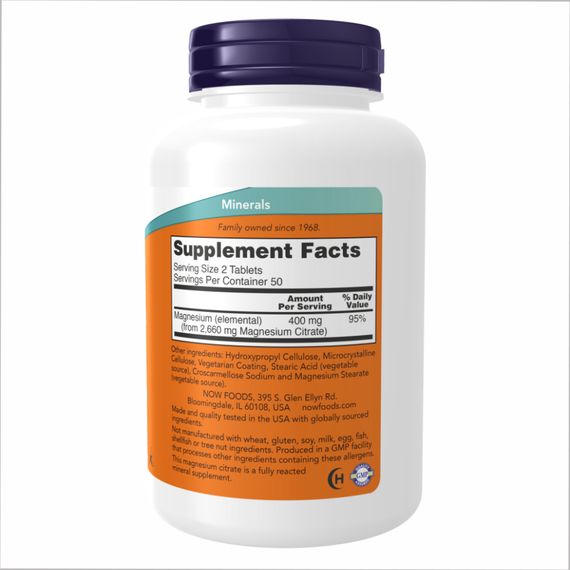 Magnesium Citrate 200mg - 250 tabs | Зображення 1