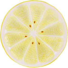 Набір 2 керамічні тарілки "Lemon" Ø25.5см, Жовтий лимон