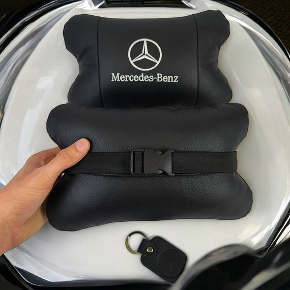 Подушка для підтримки голови Mercedes-Benz Мерседес, Подушки на крісло в авто, Авто подушка IE-634 під шию | Зображення 9