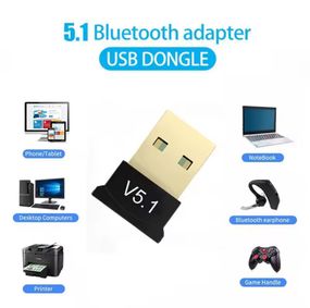 Мини USB Bluetooth 5,1 адаптер для ПК, ноутбука, мыши, клавиатуры, планшета, телефона, принтера, динамика