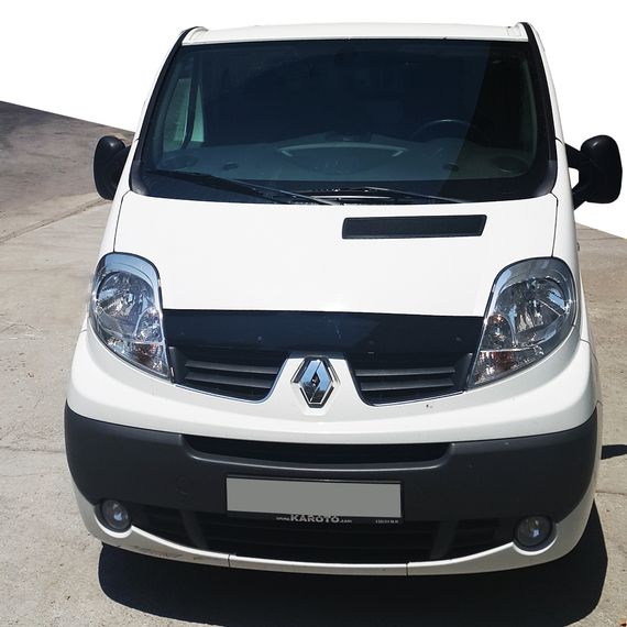Дефлектор капота короткая (EuroCap) для Opel Vivaro 2001-2015 гг