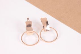 Женские серьги из красного золота