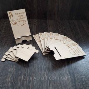 Держатель для телефона с логотипом Подставка для смартфона из фанеры