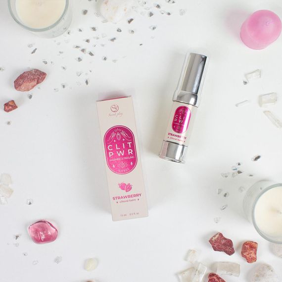 Рідкий вібратор CLIT PWR STRAWBERRY CLITORAL BALM Sex Aura | Зображення 2