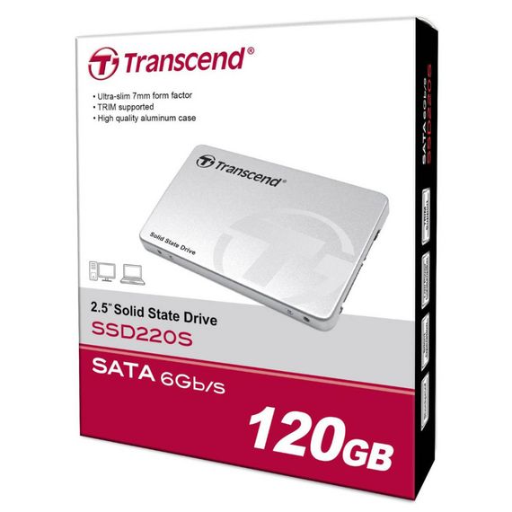 Накопитель SSD 2.5&quot; 120GB Transcend (TS120GSSD220S) | Зображення 4