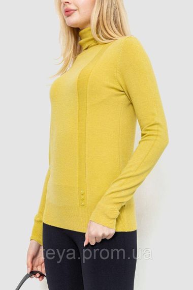 Гольф женский однотонный, цвет горчичный, размер L-XL FA_008661 | Зображення 2