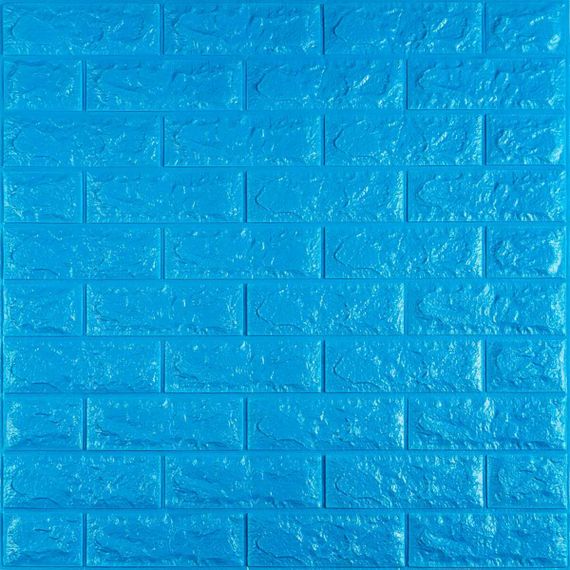 3D панель самоклеюча цегла Синій 700х770х7мм (003-7) SW-00000060