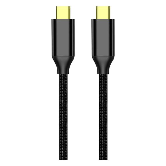 Дата кабель USB-C to USB-C 1.0m USB3.2 (20Gbps 4K PD100W) Gen2 5А black ColorWay (CW-CBPDCC062-BK) | Зображення 4