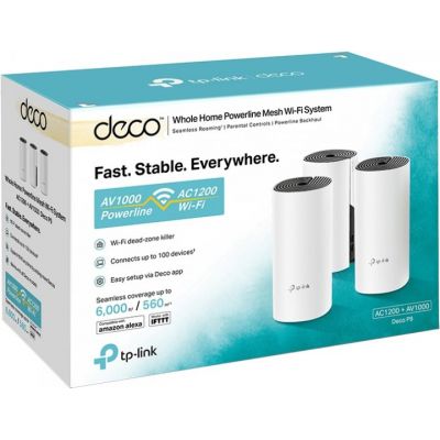 Точка доступа Wi-Fi TP-Link DECO-P9-3-PACK | Зображення 1