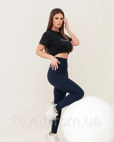 Леггинсы цвет синий размер 3XL FI_009687