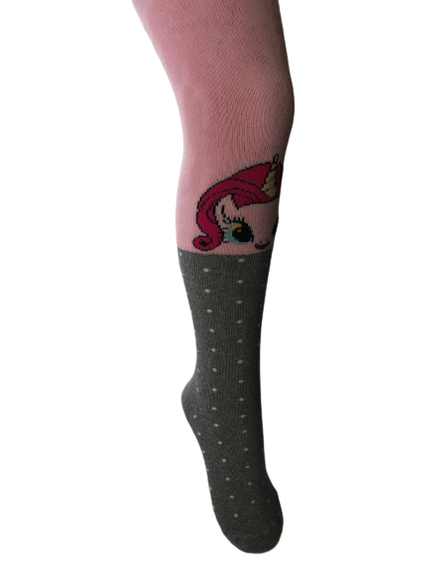 Дитячі колготи махрові для дівчинки "Поні" Тм Twinsocks | Зображення 1