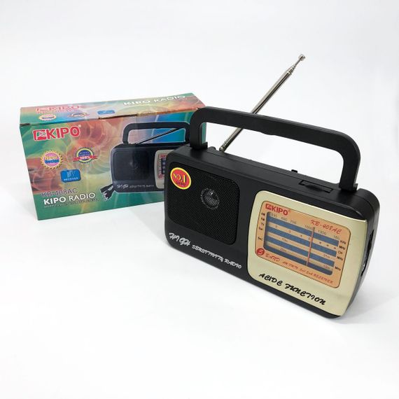 Радіо приймач з вбудованим акумулятор з хорошим прийомом для дачі KIPO KB-408 AC, Am радіоприймач Радіо WB-52 | Зображення 5