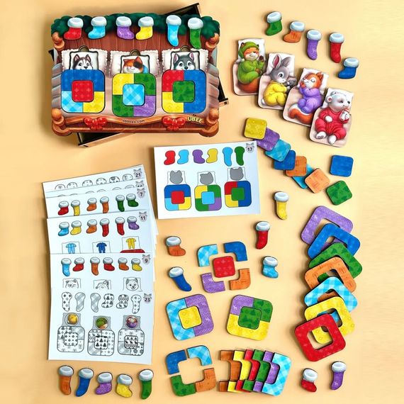 Деревянный сортер "Животные в кроватке" PSD302 (ПСД302) | Зображення 3