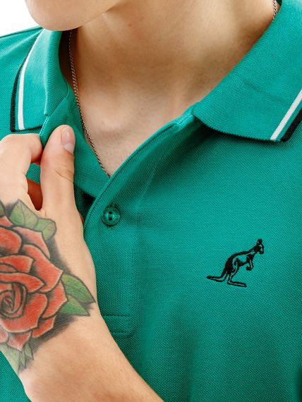 Футболка AUSTRALIAN 2-STRIPE PIQUE' POLO - R-FIT | Зображення 2