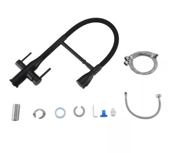 Змішувач для кухні Gappo з виходом для питної води, з гнучким виливом G4399-76 | Зображення 2