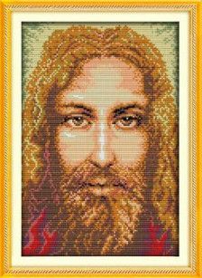 Набір для вишивання хрестиком за нанесеною на канву схемою "Religious figure (8)" AIDA 14CT printed, 23*34 см