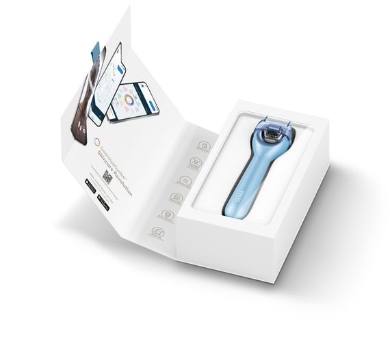 Електронний ролер для обличчя з мікроголками GESKE MicroNeedle Face Roller 9в1 aquamarine | Зображення 8