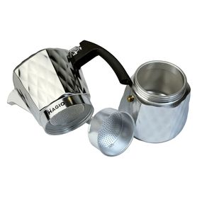 Гейзерная кофеварка для индукции Magio MG-1004 | Кофеварка для дома | Гейзерная кофеварка AW-323 из нержавейки