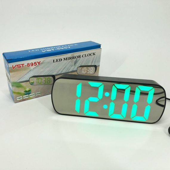 Годинник мережевий електронний світловий настільний, Електронний настільний годинник digital ZG-64 | Зображення 7